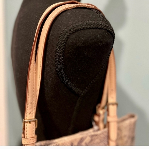Michael Kors Embossed Snakeskin Tote EUC - Picture 8 of 11